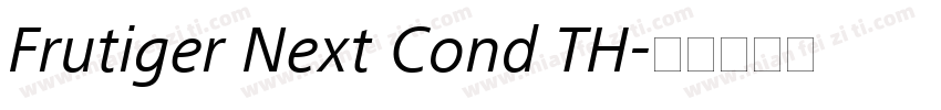 Frutiger Next Cond TH字体转换